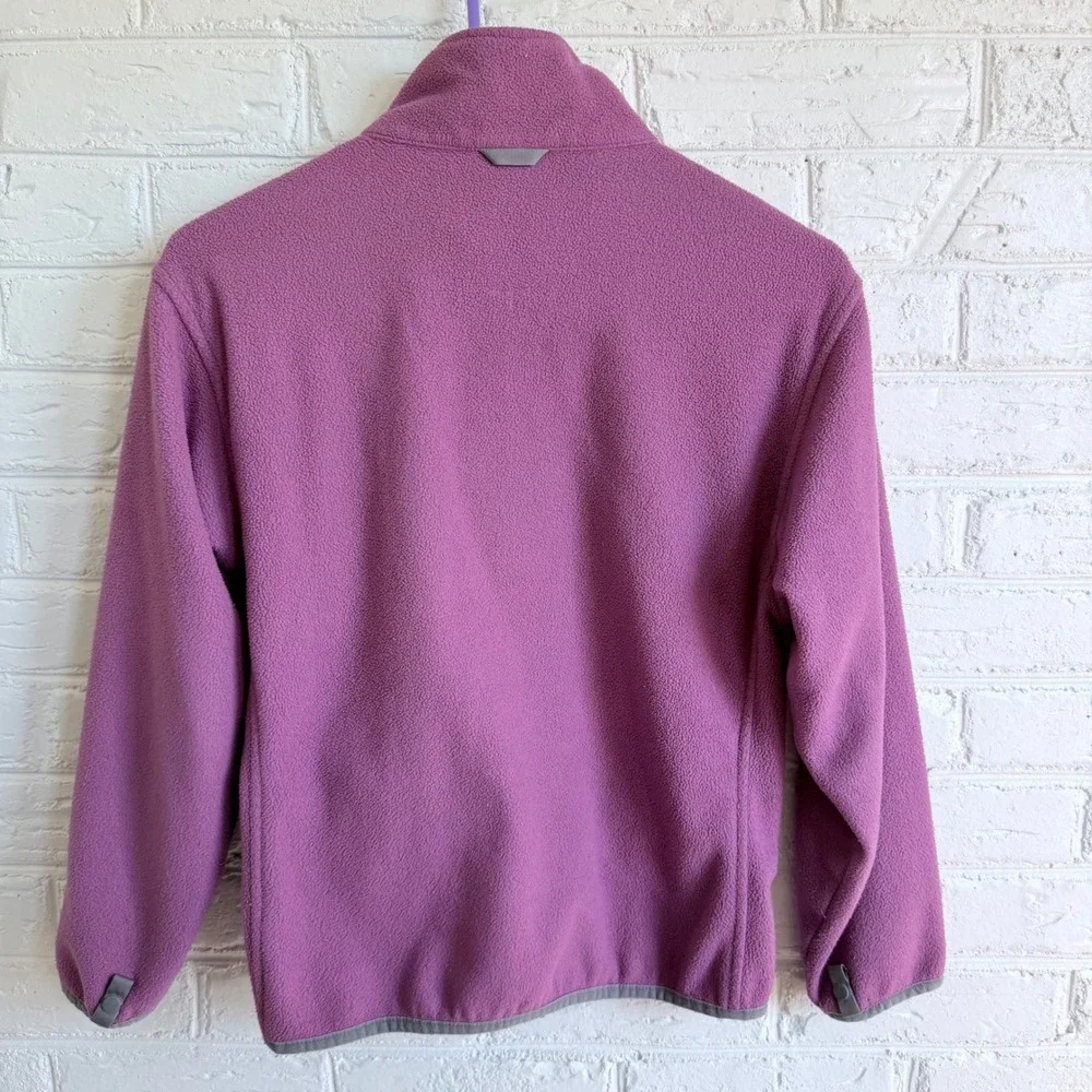 The North‎ Face Girls Fleece Jacket Purple Full Zip Kids Size Medium M